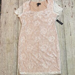 R&M Richards White Lace Midi Dress Sz 16